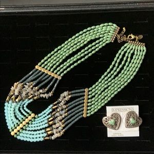 Lia Sophia necklace with earrings